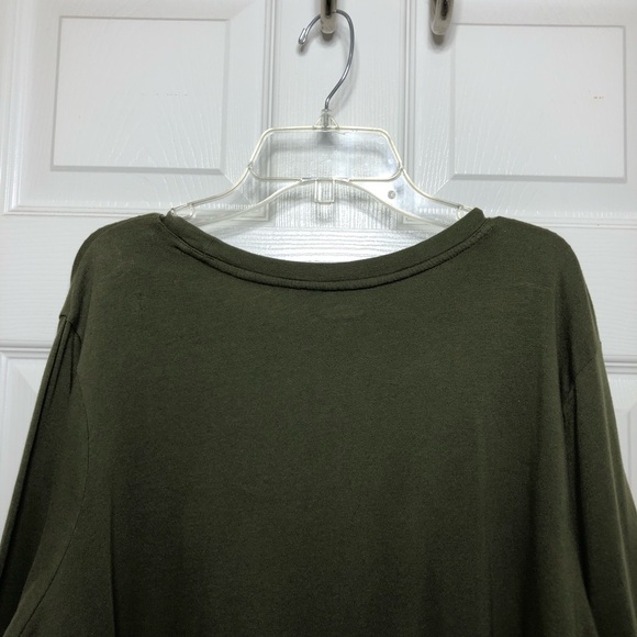 Old Navy Cotton Long Sleeve Green Pine Women’s Shirt Size 2X - Picture 13 of 15